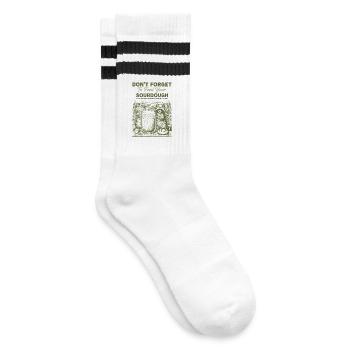 Sourdough Dont Forget To Feed Your Sourdough Bread - Striped tennis socks - white/black - Right