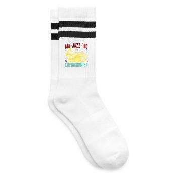 Euphonium Ma-Jazz-Tic Euphoniumist Baritone - Striped tennis socks - white/black - Right