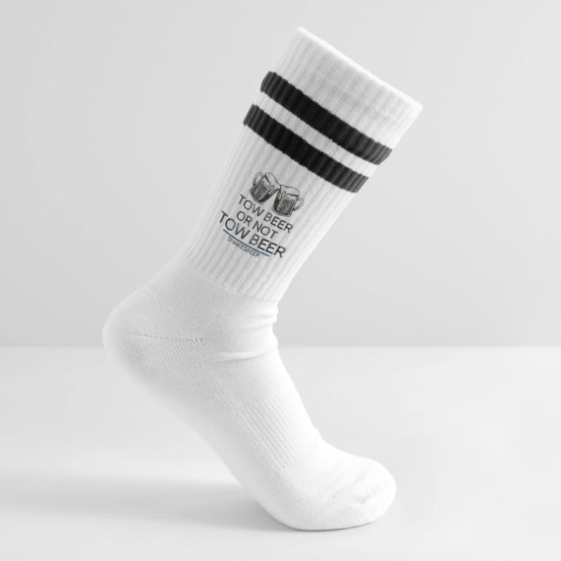 Bier oder nicht Bier Gestreifte Tennissocken