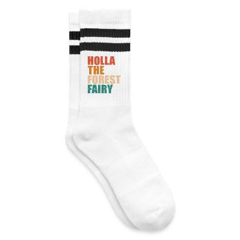 HOLLA THE FOREST FAIRY-Holla the Forest Fairy Denglish - Striped tennis socks - white/black - Right