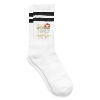 1992 Octobre 1992 anniversaire octobre 1992 - Chaussettes de tennis - blanc/noir - Droite