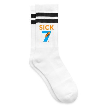 Sick Seven Meme Tee Six Seven - Chaussettes de tennis - blanc/noir - Droite
