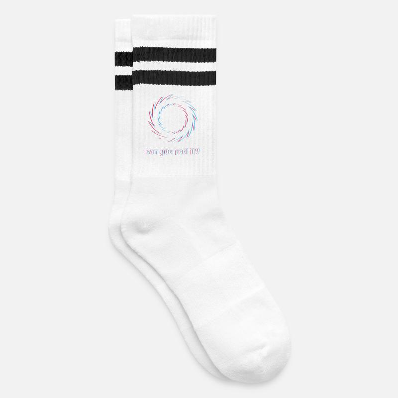 Tu sens que ça dérape - Chaussettes de tennis - blanc/noir