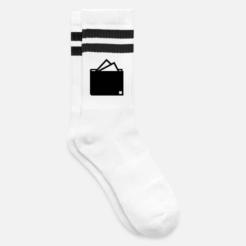 Argent - Chaussettes de tennis - blanc/noir