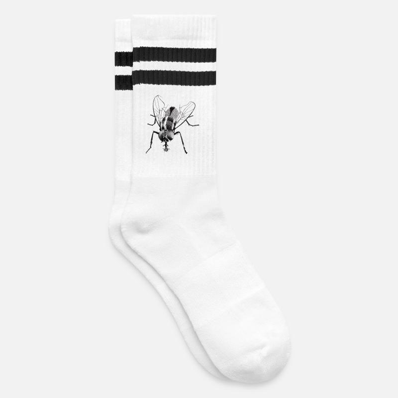 Black Bow Tie - Striped tennis socks - white/black