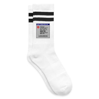 Masse salariale - Chaussettes de tennis - blanc/noir - Droite