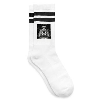 Walrus Speed Camera Photo - Striped tennis socks - white/black - Right