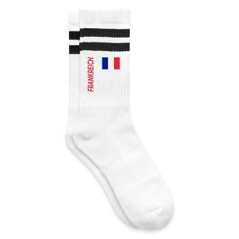 Colmar - Striped tennis socks - white/black - Right