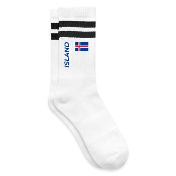 Fjaðrárgljúfur - Chaussettes de tennis - blanc/noir - Droite