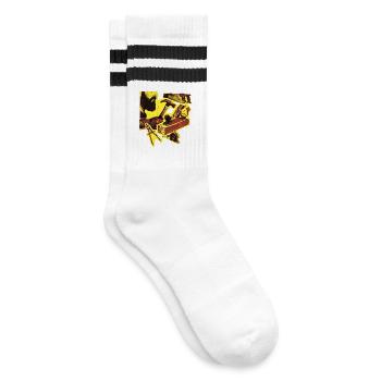 Craftsman Carpenter Carpenter Carpenter Vintage - Striped tennis socks - white/black - Right