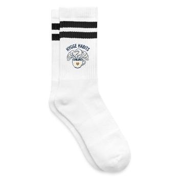 Relaxing Time - Gestreifte Tennissocken - Weiß/Schwarz - Rechts