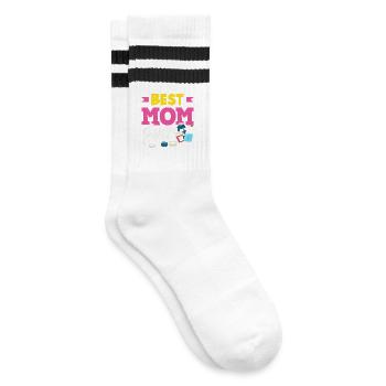 Apotheker Pharmazeutisch-technischer - Gestreifte Tennissocken - Weiß/Schwarz - Rechts