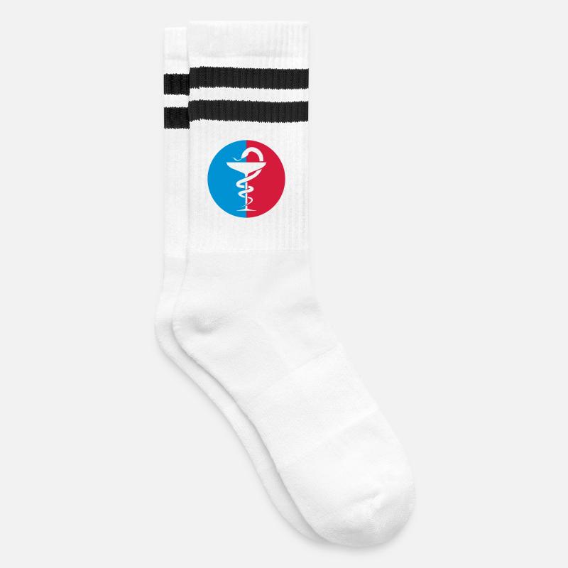 Pharmacy / Apotheke / Pharmacie - Chaussettes de tennis - blanc/noir