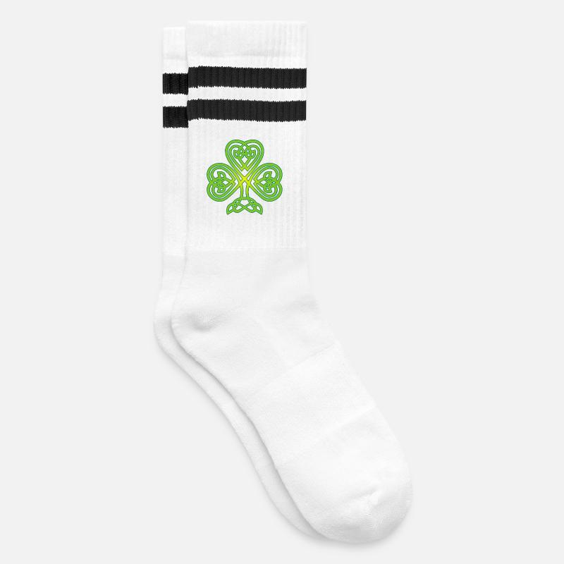 Trèfle d'Irlande - Chaussettes de tennis - blanc/noir
