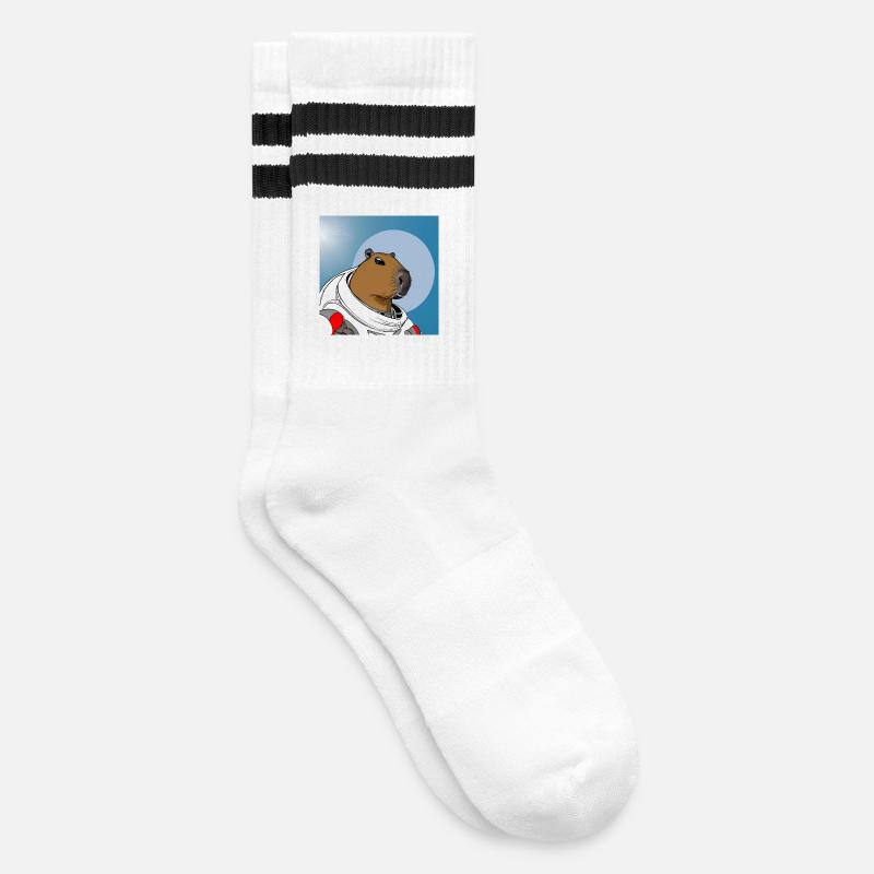 Astronaute de Capy - Chaussettes de tennis - blanc/noir