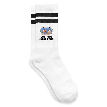 Aquarium Goldfish Statement Pets Pet - Striped tennis socks - white/black - Right