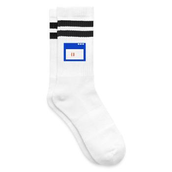 Codeur Gagner de l’argent Réussite au travail des employés - Chaussettes de tennis - blanc/noir - Droite