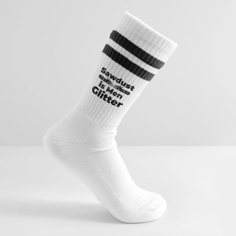 Bûcheron déclaration bois sciure de bois sciure de bois foresterie Chaussettes de tennis