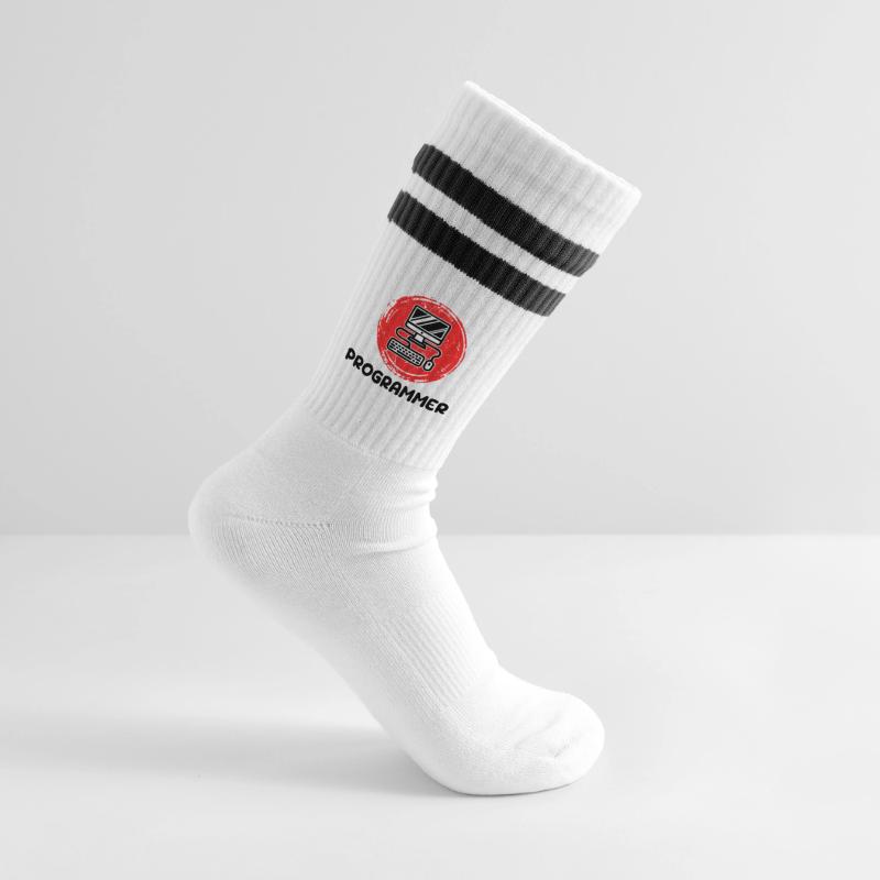 Gestreifte Tennissocken