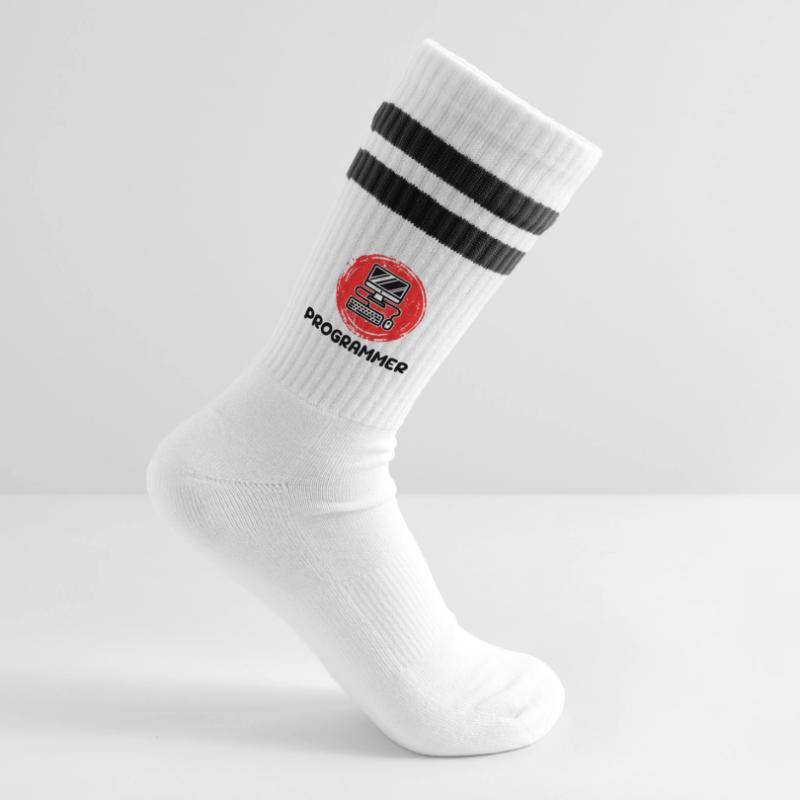 Computer Developer Programmierer Code Skripting Gestreifte Tennissocken