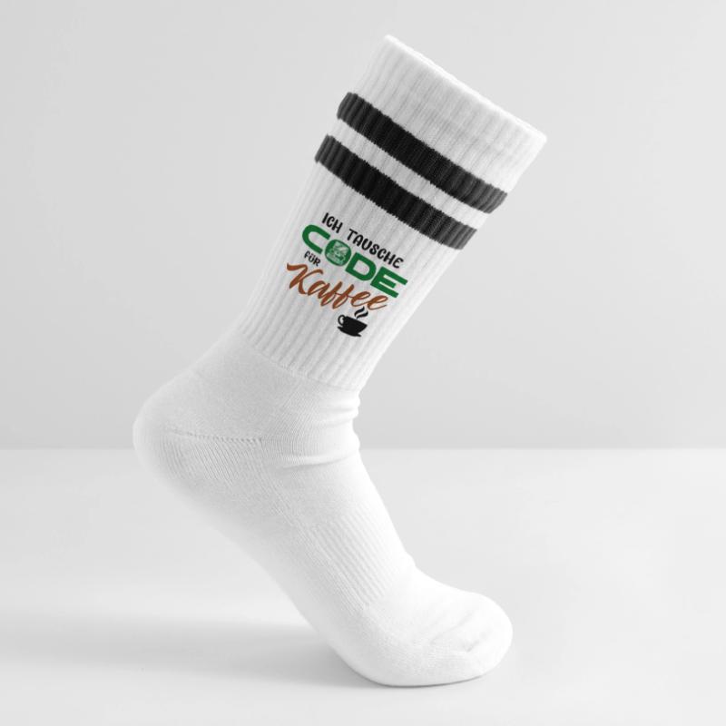 Programmierer Softwareentwickler Developer Code Gestreifte Tennissocken