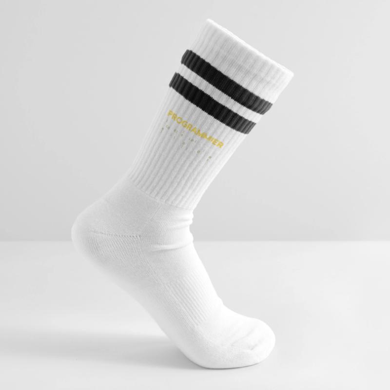 Developer Statement Coden Scripting Web Developer Striped tennis socks