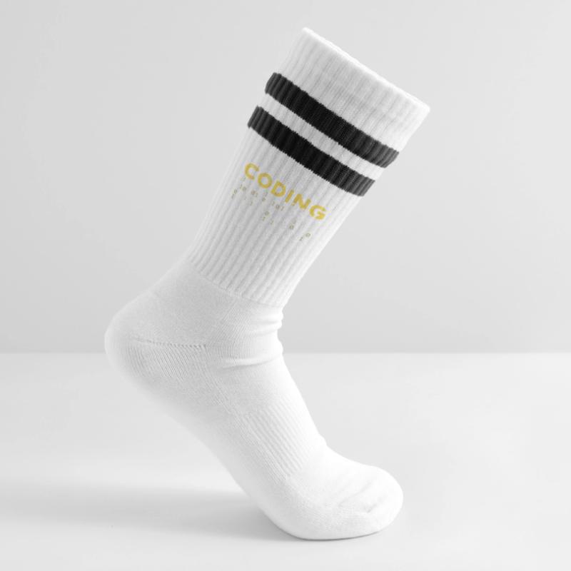Coden Statement Developer Programmierer Skripting Gestreifte Tennissocken