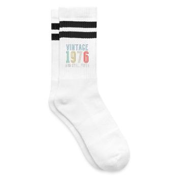 Millésime 1976 - Chaussettes de tennis - blanc/noir - Droite