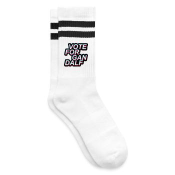 Election, Vote For, America - Striped tennis socks - white/black - Right