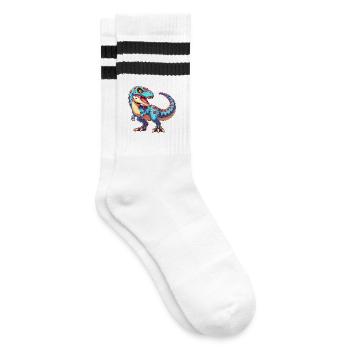 Dinosaure - Chaussettes de tennis - blanc/noir - Droite