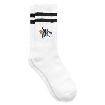 Sweet but spicy - Striped tennis socks - white/black - Right