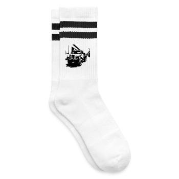 Géant d’acier de l’Est - Chaussettes de tennis - blanc/noir - Droite