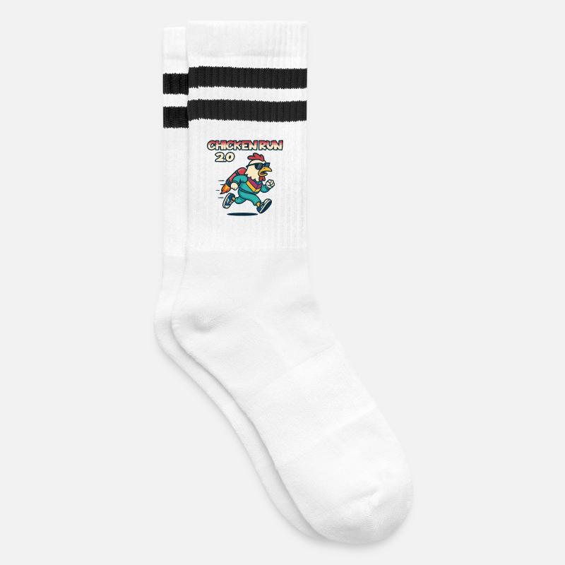 Pack Aventure Chicken Run 2.0 - Chaussettes de tennis - blanc/noir