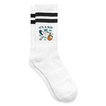Viking Boy Arrival - Gestreifte Tennissocken - Weiß/Schwarz - Rechts