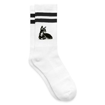 Oriental Shorthair – Elegant and charismatic - Striped tennis socks - white/black - Right