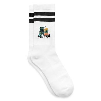 Tour mauresque typique du parc Sintra illustration - Chaussettes de tennis - blanc/noir - Droite