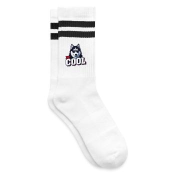 Be Cool - Husky de Sibérie - Chaussettes de tennis - blanc/noir - Droite