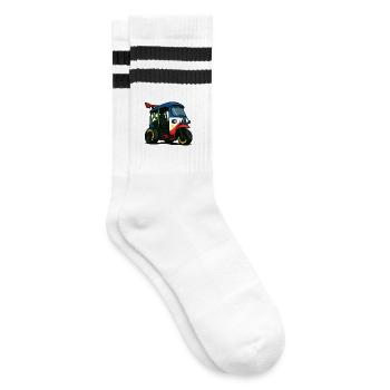 Philippines Street Legend - Striped tennis socks - white/black - Right
