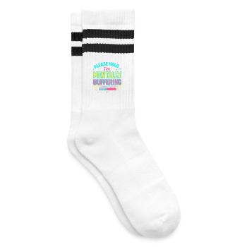 Tampon mental - Chaussettes de tennis - blanc/noir - Droite