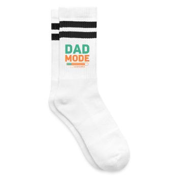 Dad Mode Loading for Proud Fathers-to-be - Striped tennis socks - white/black - Right