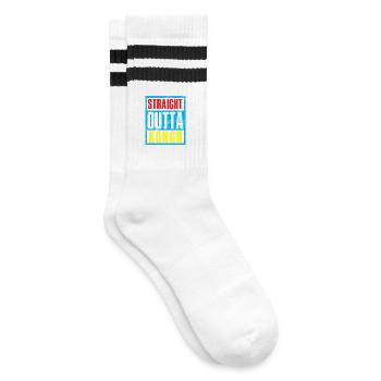 Directement sorti du Congo - Chaussettes de tennis - blanc/noir - Droite