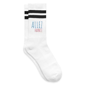 Allez la France Football - Chaussettes de tennis - blanc/noir - Droite