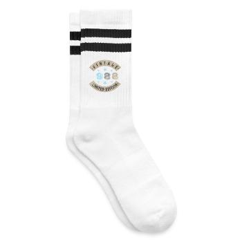 Vintage 1988 - Striped tennis socks - white/black - Right