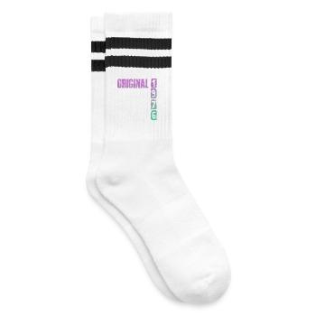 50e anniversaire du Vintage 1976 - Chaussettes de tennis - blanc/noir - Droite