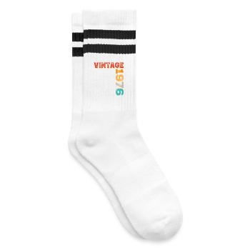 Millésime 1976 - Chaussettes de tennis - blanc/noir - Droite