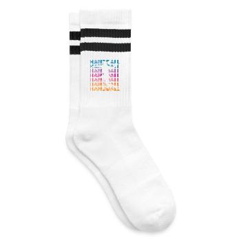 Handball player - Striped tennis socks - white/black - Right