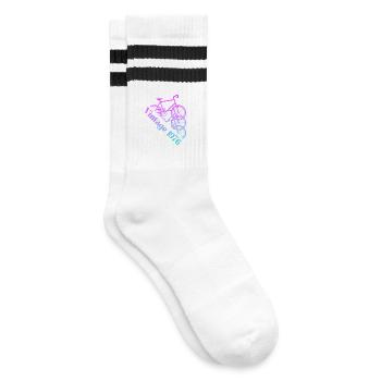 Millésime 1976 - Chaussettes de tennis - blanc/noir - Droite