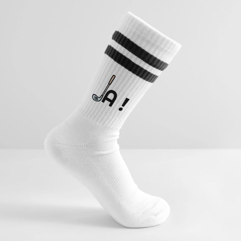 Golf Commitment Yes Striped tennis socks