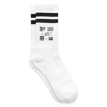 L'Art de ne Rien Faire (texte noir) - Chaussettes de tennis - blanc/noir - Droite