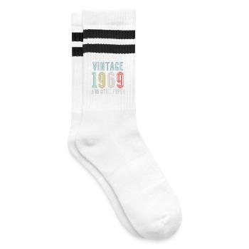 1969 vintage - Striped tennis socks - white/black - Right